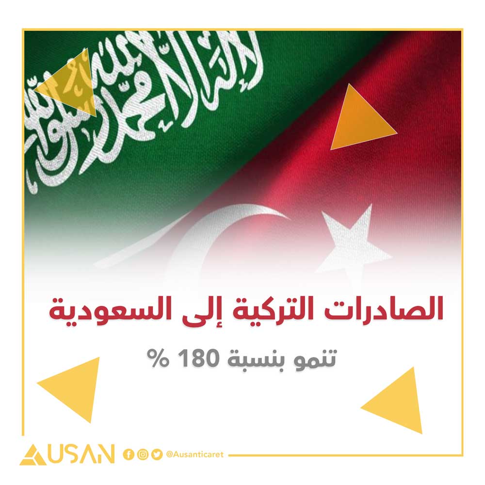 الصادرات التركية إلى السعودية<br>تنمو بنسبة 180%